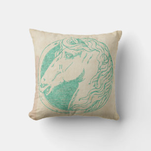 Vintage Horse Cameo Sierkussen