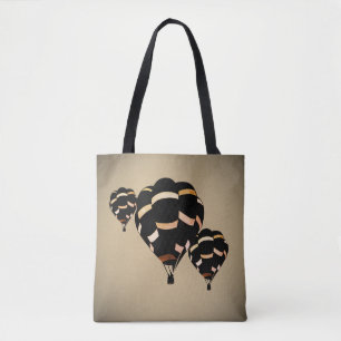 Vintage Hot Air Balloons Draagtas