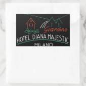 Vintage Hotel Milano Étiquette (Sac)