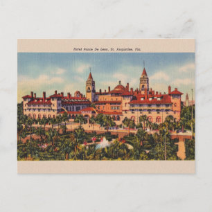 Vintage Hotel Ponce De Leon St. Augustine Carte po