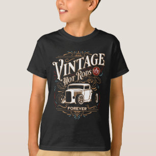 Vintage Hotrods Usa Voor Altijd Clic Auto Nostalgi T-shirt