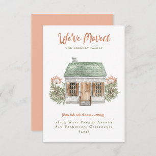 Vintage House Moving Announcement Kaart