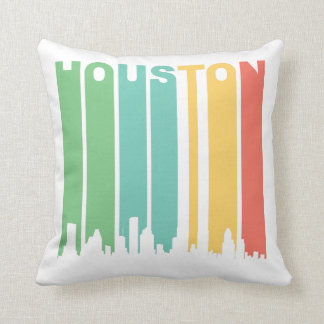 Vintage Houston Cityscape Kussen