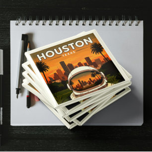 Vintage Houston Texas Magneet