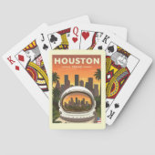 Vintage Houston Texas Pokerkaarten (Achterkant)