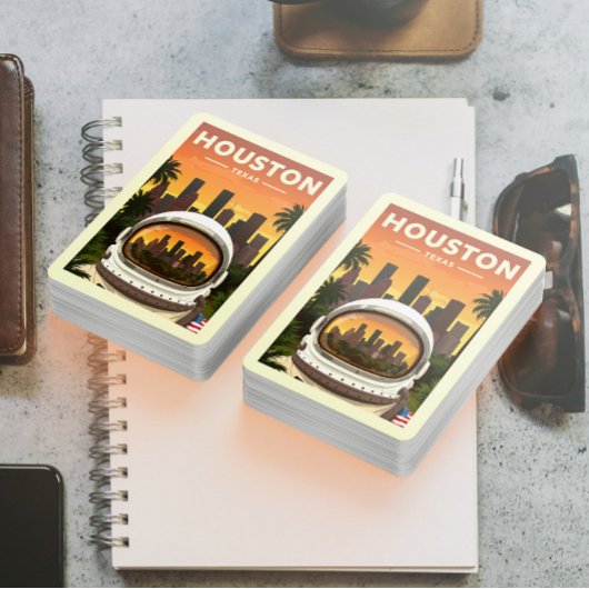 Vintage Houston Texas Pokerkaarten