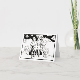 Vintage houtblok-stijl deco middeleeuwse kerstlied kaart