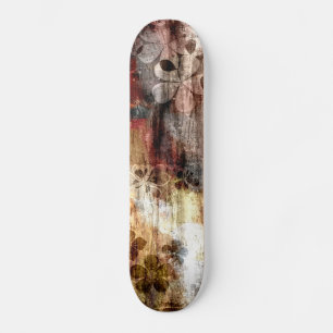 Vintage Houten Abstracte Kunst 2 van de Bloem Skateboard