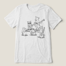 Vintage Houtland Dieren Akoestische Folkband