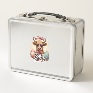 Vintage Howdy Honey Pasen Hoogland Koe Cute Konijn