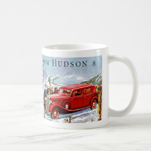 Vintage Hudson Automobile Ad Koffiemok