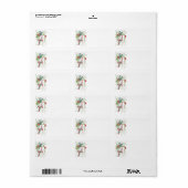 Vintage Humingbird Swirl Arbre de Noël Étiquettes (Feuille entière)