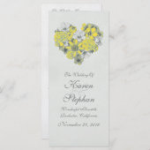 Vintage huwelijksprogramma's programma (Voorkant / Achterkant)