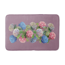 Vintage Hydrangea Bath Mat