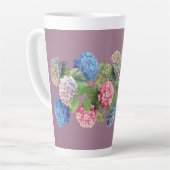 Vintage Hydrangea Latte Mug Latte Mok (Linkerhoek)