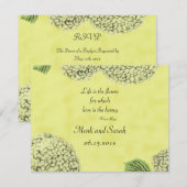Vintage Hydrangeas RSVP (Devant / Derrière)