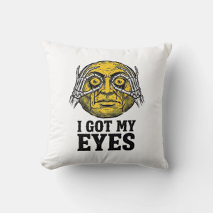 Vintage I Got My Eyes Funny Halloween Shirt Design Kussen