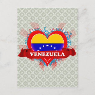 Vintage I houdt van Venezuela Briefkaart