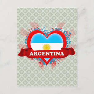 Vintage I Love Argentina Briefkaart