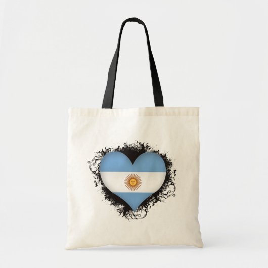 Vintage I Love Argentina Tote Bag (Voorkant)