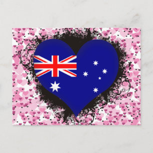 Vintage I Love Australia Briefkaart