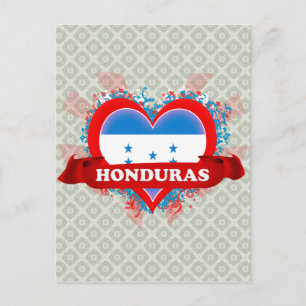 Vintage I Love Honduras Briefkaart