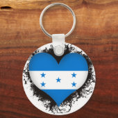 Vintage I Love Honduras Sleutelhanger (Voorkant)