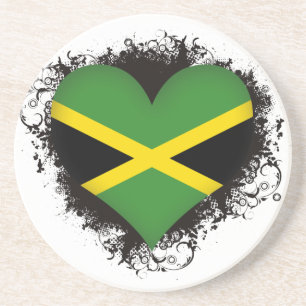 Vintage I Love Jamaica Zandsteen Onderzetter