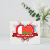Vintage I Love Madagascar Briefkaart (Staand voorkant)