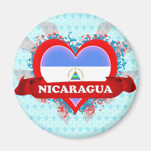 Vintage I Love Nicaragua Magneet