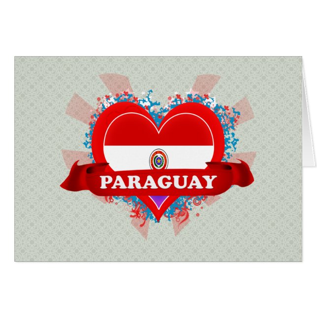Vintage I Love Paraguay (Voorkant Horizontaal)