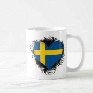 Vintage I Love Zweden Koffiemok