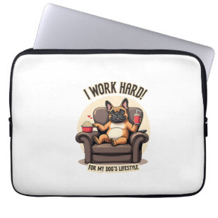 Vintage I Werk Hard voor de Levensstijl van Mijn H Laptop Sleeve