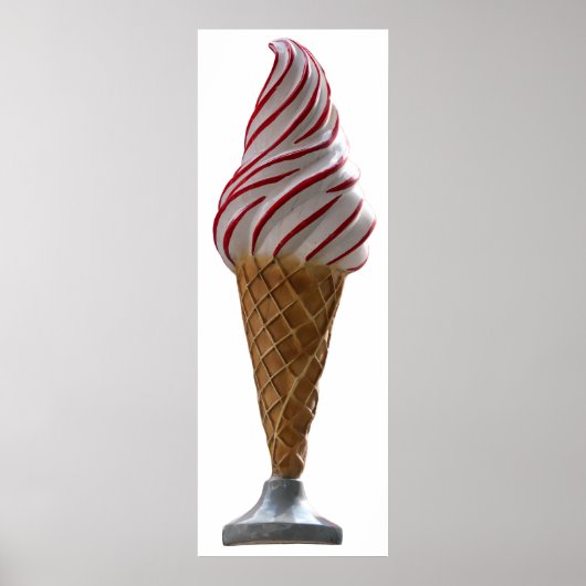 Vintage ice cream cone poster (Voorkant)