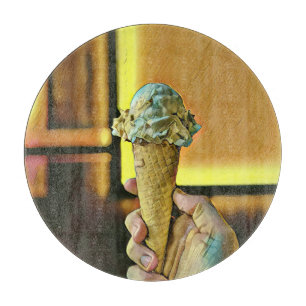 Vintage ice cream cone snijplank