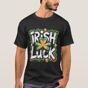 Vintage Iers Geluk T-Shirt St Patricks Dag, Distre