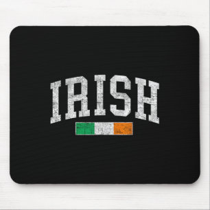 Vintage Ierse vlag St. Patrick's Day Retro Ierland Muismat