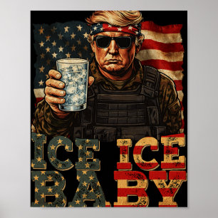 Vintage Ijs Ijs Door Grappige Trump _4 Poster