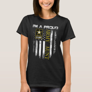 Vintage ik ben een trots legertante met Amerikaans T-shirt