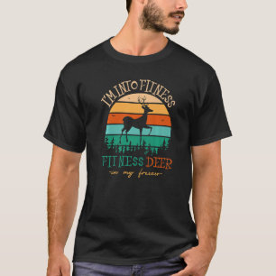 Vintage Ik ben Fit Fit Ness Herten In Mijn Vries T-shirt