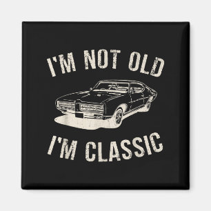 Vintage Ik ben niet oud ik ben Clic Funny Auto Gra Magneet