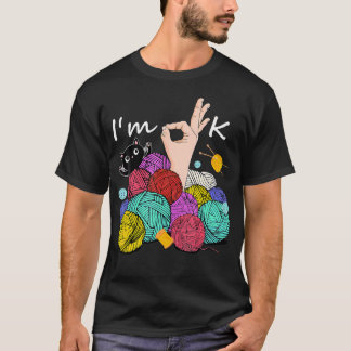 Vintage IK Ben Ok Breigaren Naalden Funny C T-shirt
