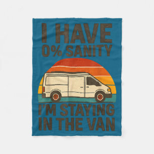 Vintage Ik blijf in de bestelwagen Grappige Phasmo Fleece Deken