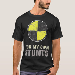 Vintage IK DOE MIJN EIGEN STUNTEN Racecar Crash Te T-shirt