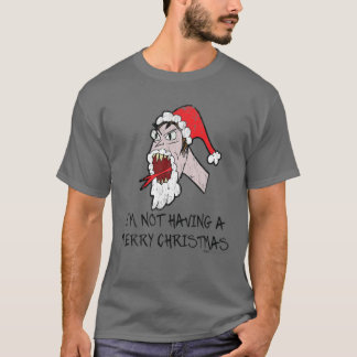 Vintage, ik heb geen marry-kersttong. t-shirt