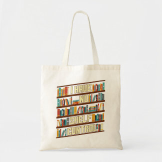Vintage ik heb geen schelpcontrole-boekloperaflezi tote bag