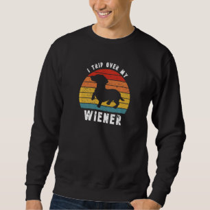 Vintage ik neem mijn Weiner Funny Dachshund Wein o Trui