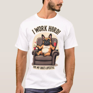 Vintage Ik Werk Hard Voor De Levensstijl Van Mijn T-shirt