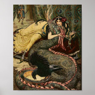 Vintage illustratie Frank C. Pape poster