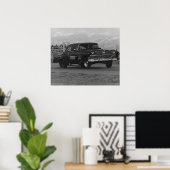 vintage image 57 chevy gasser poster (Thuiskantoor)
